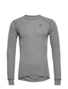 Odlo Bl Top Crew Neck L/S Active Warm Eco Sport Base Layer Tops Grey O...