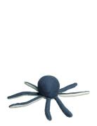 Rattle - Octopus - Blue Spruce / Be Toys Baby Toys Rattles Blue Fabela...