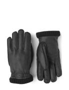 Deerskin Primaloft Rib Accessories Gloves Finger Gloves Black Hestra