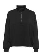 Black Comfy Half Zip Tops Sweatshirts & Hoodies Sweatshirts Black Aim´...