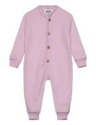 Umar Outerwear Fleece Outerwear Fleece Coveralls Pink Molo