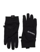 Stretch Colorblock Softshell Fleeceglove Black Accessories Gloves Fing...