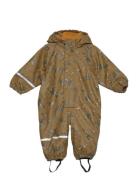 Rainwear Suit -Aop, W.fleece Outerwear Coveralls Rainwear Coveralls Br...