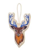 Reindeer Embroidered Ornament Home Decoration Christmas Decoration Chr...