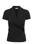 Fifi 2 Top Designers Blouses Short-sleeved Black Andiata