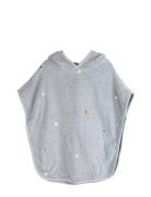Embroidered Beach Poncho - Pearl Blue Home Bath Time Bath Poncho Blue ...