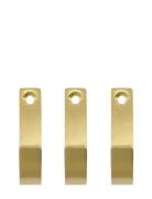 Hook, Thapsus, Brushed Brass Finish Home Storage Hooks & Knobs Hooks G...