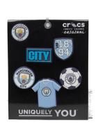 Manchester City 5Pck Sko Accessories Blue Crocs