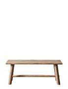 Bænk Raja Home Furniture Chairs & Stools Stools & Benches Brown Muubs