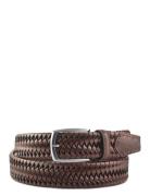 Treccia Cuoio Elastico Accessories Belts Braided Belt Brown IL KUOIO