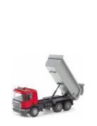 Avfallsbil 3-Axlad Röd 1:25 Toys Toy Cars & Vehicles Toy Vehicles Cons...