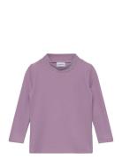 Nmfragne Ls Top Tops T-shirts Turtleneck Purple Name It