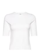 Sense Half Sleeve Top Sport T-shirts & Tops Short-sleeved White Aim´n