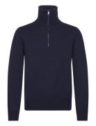 Pull Designers Knitwear Half Zip Jumpers Navy The Kooples