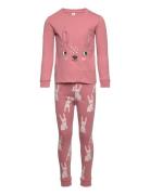 Pajama Forrest Animal 3D Sets Sets With Long-sleeved T-shirt Pink Lind...