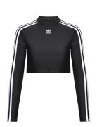 3 S Cropped Ls Sport Crop Tops Long-sleeved Crop Tops Black Adidas Ori...