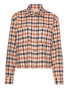 Checked Heavy Shirt Designers Shirts Long-sleeved Orange Stella Nova