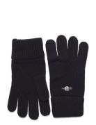 Shield Wool Gloves Accessories Gloves Finger Gloves Black GANT