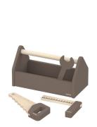 Værktøjskasse Toys Role Play Toy Tools Brown FLEXA