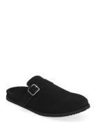 Blake Clog - Black Suede Shoes Mules & Clogs Black Garment Project