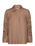 Leslea Designers Shirts Long-sleeved Brown Munthe