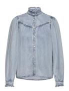 Lorena Tops Shirts Denim Shirts Blue SUNCOO Paris