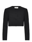 Faimd Blazer Blazers Cropped Blazers Black Modström