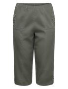 Wa-Emily 2 Bottoms Trousers Capri Trousers Green Wasabiconcept