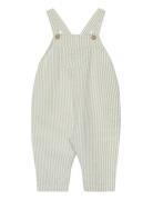 Trousers Bib Seersucker Bottoms Dungarees Green Lindex