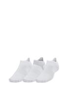 Ua Ad Run Lite 3Pk Ns Sport Women Sport Clothing Sport Socks White Und...