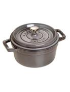 La Cocotte - Round Cast Iron Home Kitchen Pots & Pans Casserole Dishes...