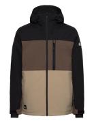 Sycamore Jk Outerwear Snow-ski Clothing Snow-ski Jacket Brown Quiksilv...