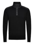 Kilmington Quarter Zip Jumper Designers Knitwear Half Zip Jumpers Blac...