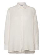 Elma Edit Clean Shirt Off White Linen Designers Shirts Long-sleeved Wh...