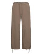 Sanna Trousers Designers Trousers Wide Leg Brown Stylein