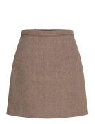 Slkhaia Corinne Skirt Skirts Short Skirts Brown Soaked In Luxury