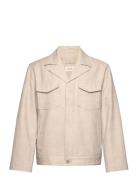 Sivert Linen Mix Jacket Designers Jackets Light Jackets Beige HOLZWEIL...