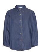 Srerin Shirt Tops Shirts Denim Shirts Blue Soft Rebels