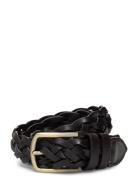 100% Braided Leather Belt Accessories Belts Braided Belt Black Mango