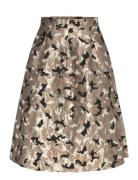 Jacquard Skirt Skirts Knee-length & Midi Skirts Brown Coster Copenhage...