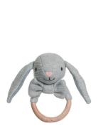 Teddy Baby, Organic Rattle, Rabbit, Knitted Toys Baby Toys Rattles Gre...