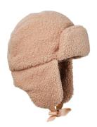 Winter Cap - Pink Bouclé 1-2Yr Accessories Headwear Hats Winter Hats P...