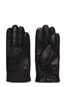 Leather/Neoprene Gloves Accessories Gloves Finger Gloves Black Calvin ...