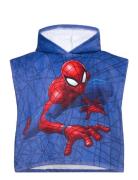 Poncho Spiderman 792 - 50X100 Cm Home Bath Time Bath Poncho Blue Brand...