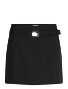 Wool Mini Belt Skirt Skirts Short Skirts Black Filippa K