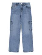 Levi's® Wide Leg Cargo Organic Pants Bottoms Jeans Loose Jeans Blue Le...