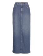 Side Slit Maxi Skirt Skirts Maxi Skirts Blue Lee Jeans