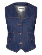 Femme Vest Blazers Sleeveless Blazers Blue Wrangler