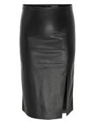 Carnewoline Faux Leather Skirt Otw Skirts Knee-length & Midi Skirts Bl...