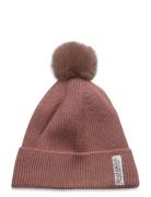 Beenie W. Fake Fur W. Lining Accessories Headwear Hats Winter Hats Pin...